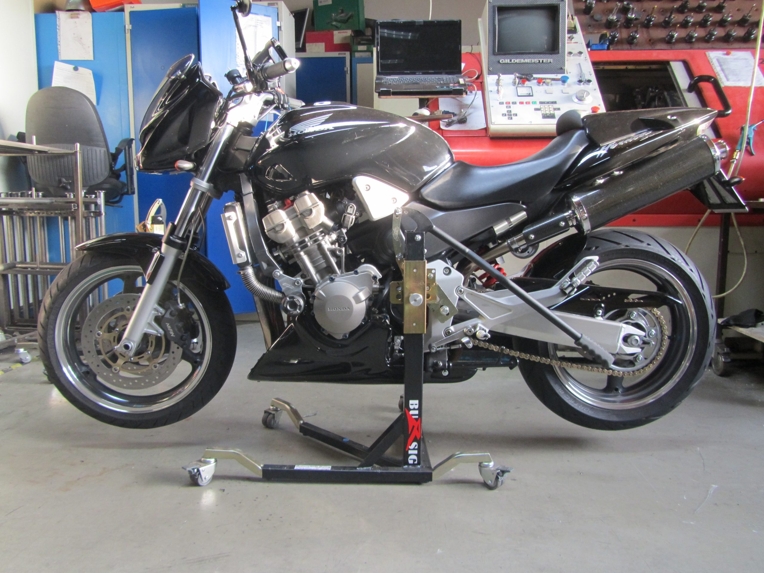 bursig-zentralst-nder-honda-cb-900-f-hornet-sc48-2002-06-schwarz image 1