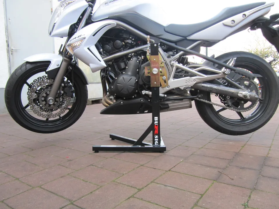 bursig-zentralst-nder-kawasaki-er-6n-montagest-nder-schwarz image 1