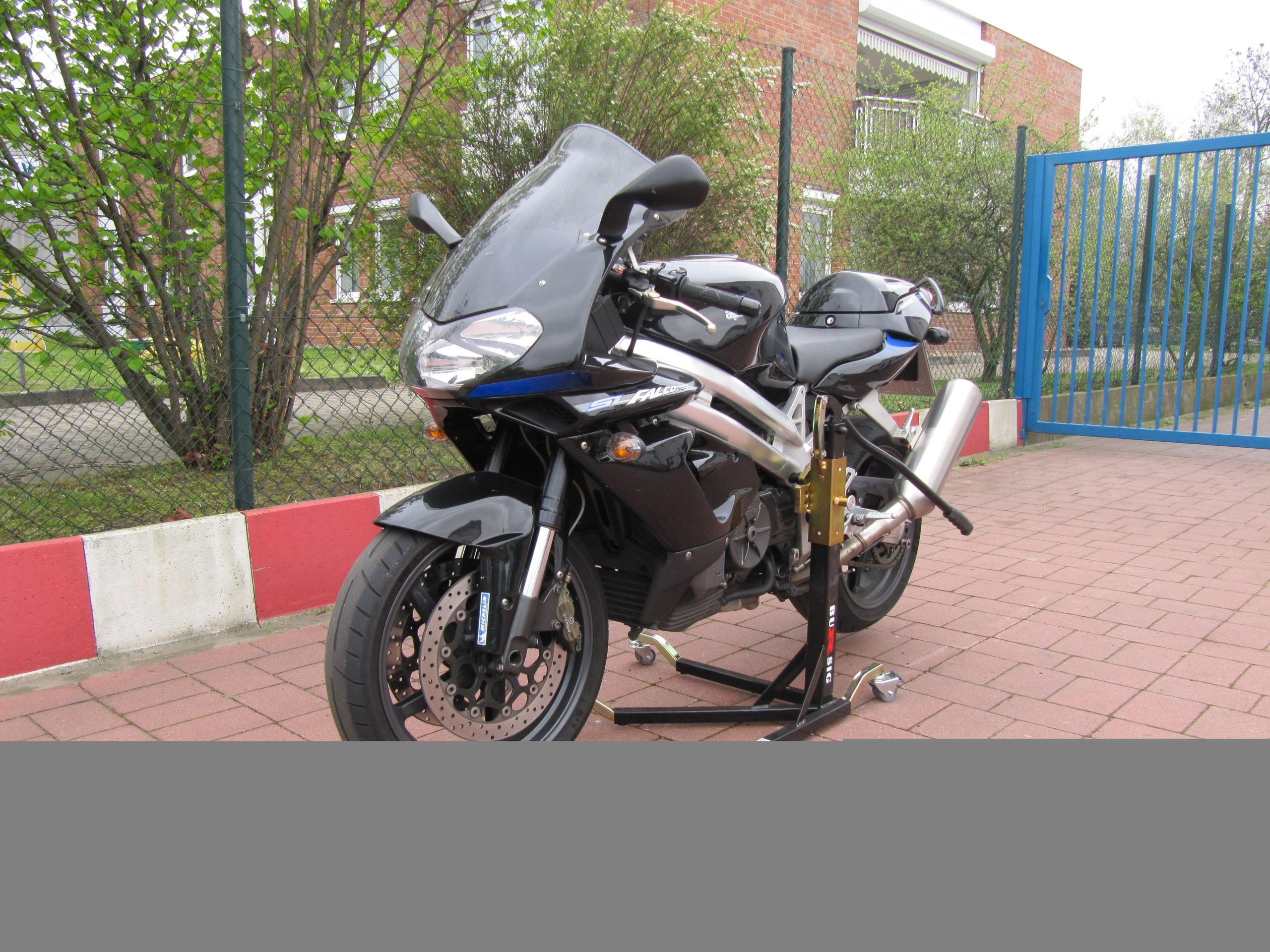 bursig-zentralst-nder-aprilia-sl-1000-falco-1999-04-schwarz-300-kg image 1