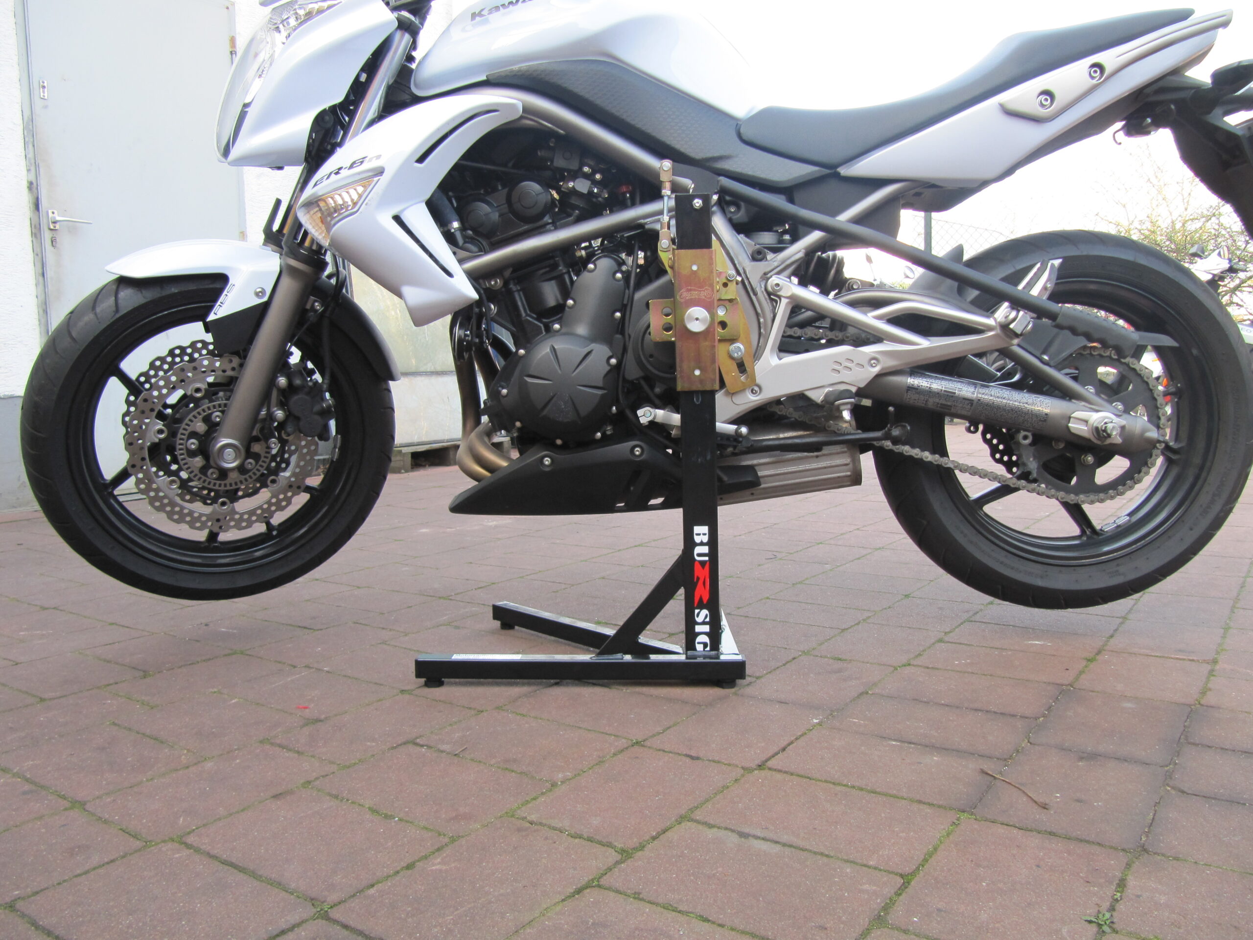 bursig-zentralst-nder-kawasaki-er-6n-montagest-nder-schwarz image 1