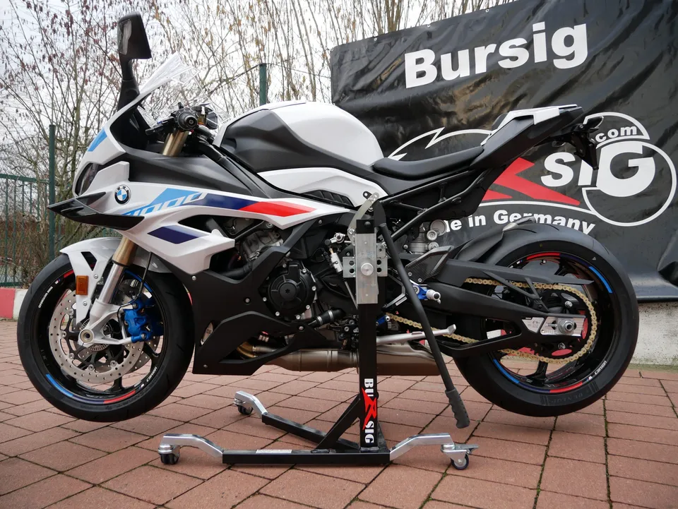 bursig-zentralst-nder-bmw-s1000rr-montagest-nder-schwarz-m-edition-300kg image 1