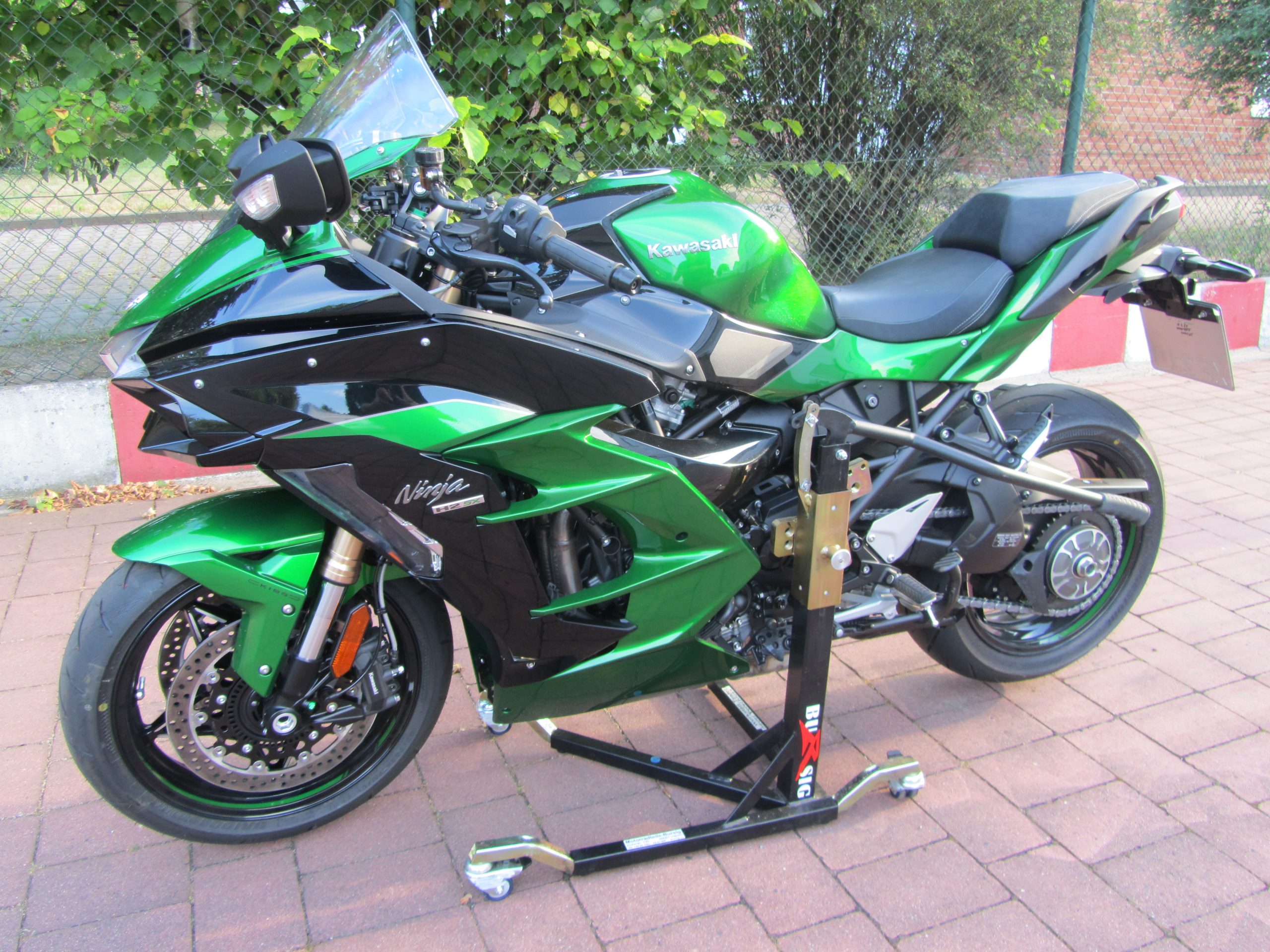 bursig-zentralst-nder-kawasaki-ninja-h2-1000-sx-montagest-nder-schwarz image 1