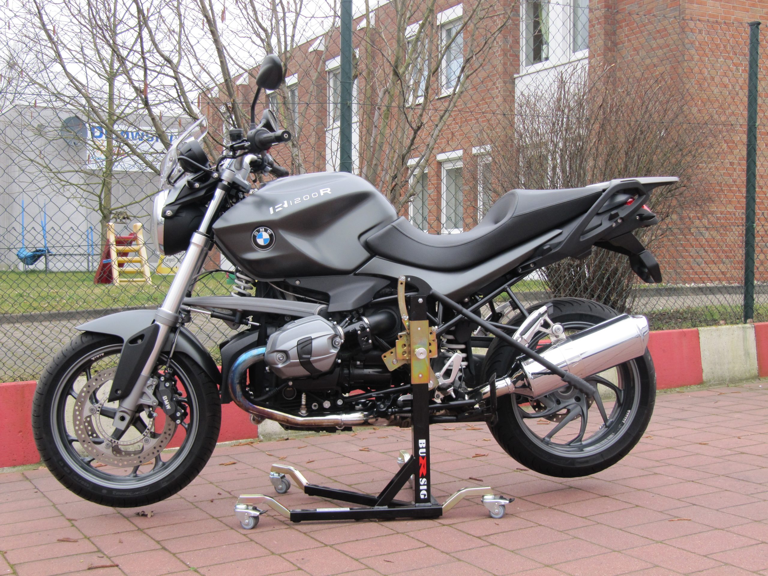 bursig-zentralst-nder-bmw-r1200r-montagest-nder-schwarz-k27 image 1