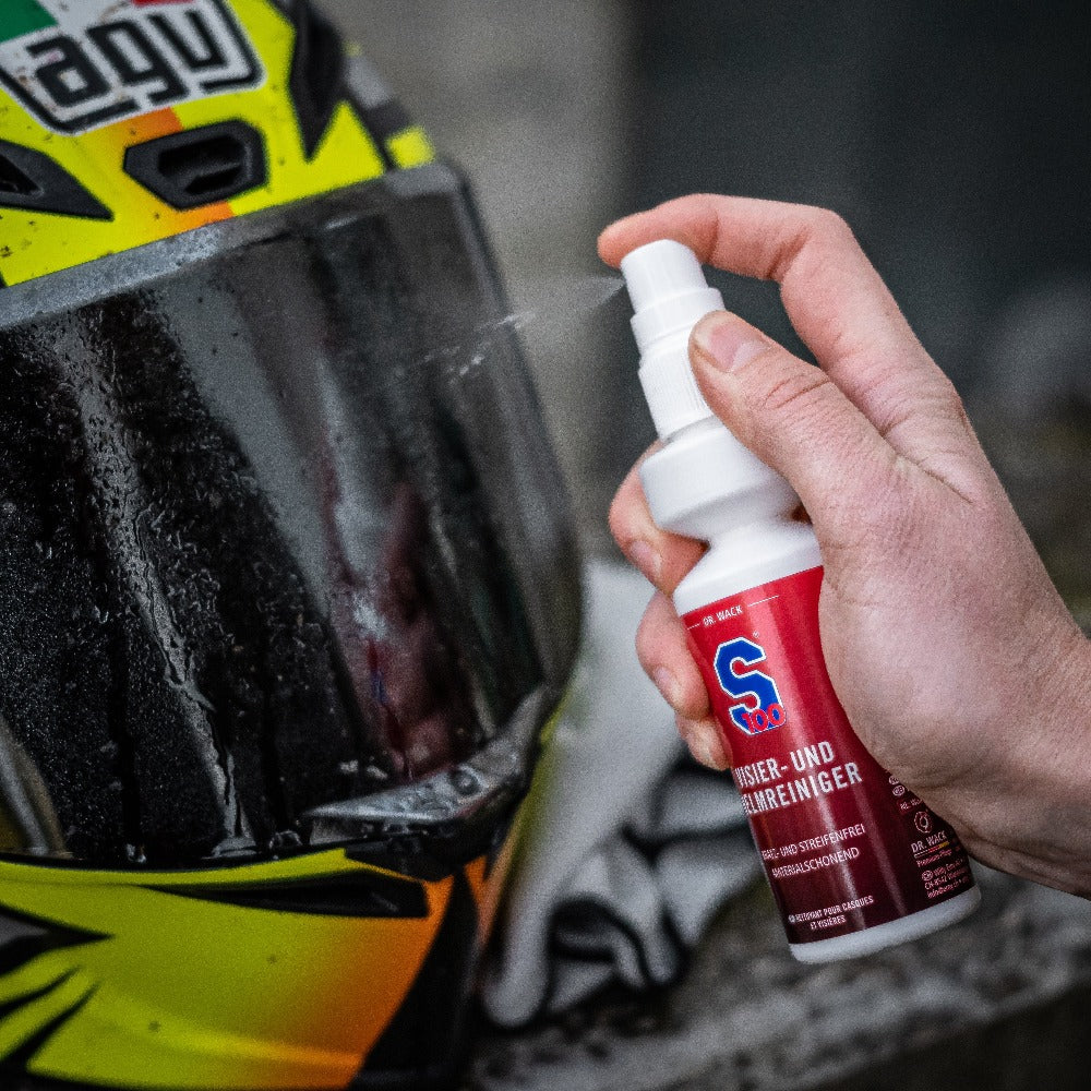 s100-helm-visier-und-helmreiniger-spray-100-ml-tuch image 3