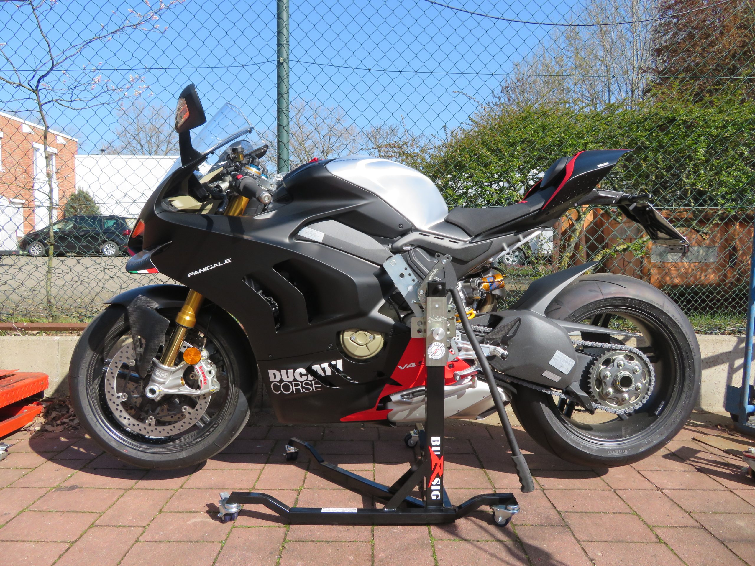 bursig-zentralst-nder-ducati-panigale-v4-montagest-nder-schwarz-300-kg image 5