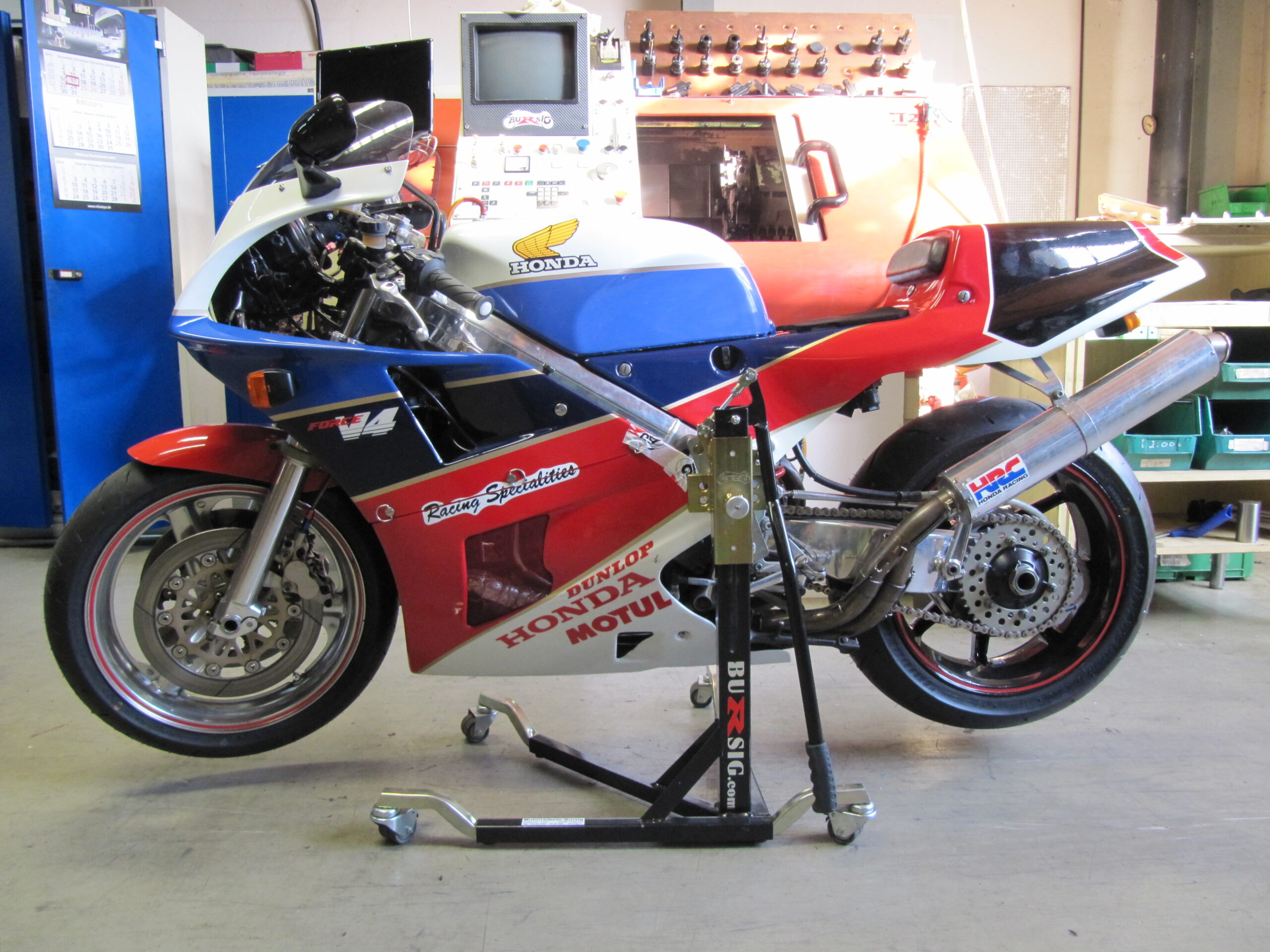 bursig-zentralst-nder-honda-vfr750r-rc30-montagest-nder-1988-93 image 1