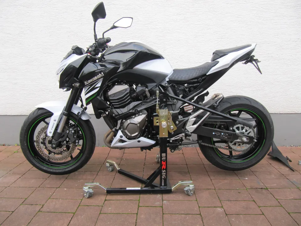 bursig-zentralst-nder-kawasaki-z800-2013-2020-montagest-nder-schwarz image 1