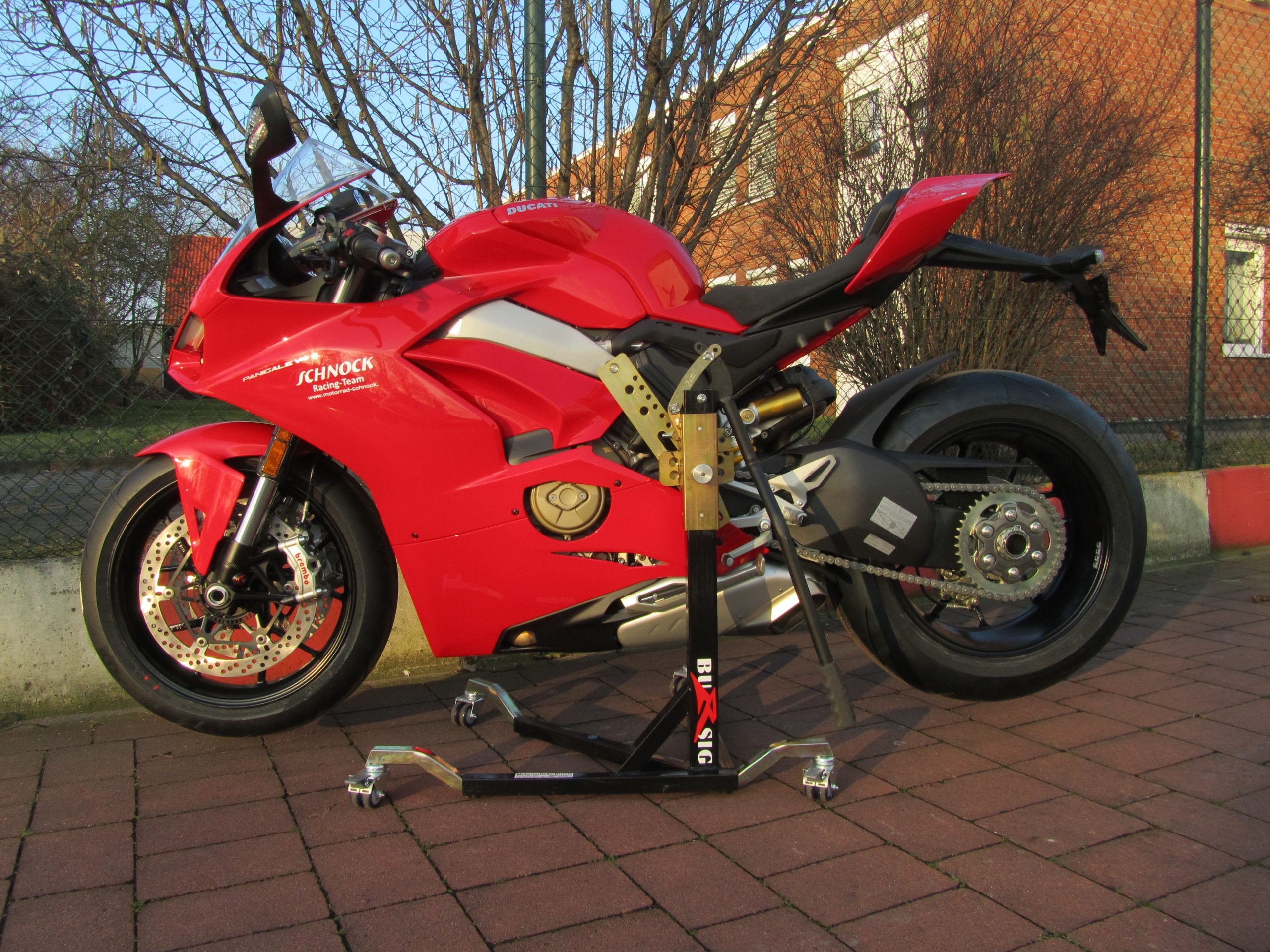 bursig-zentralst-nder-ducati-panigale-v4-montagest-nder-schwarz image 1