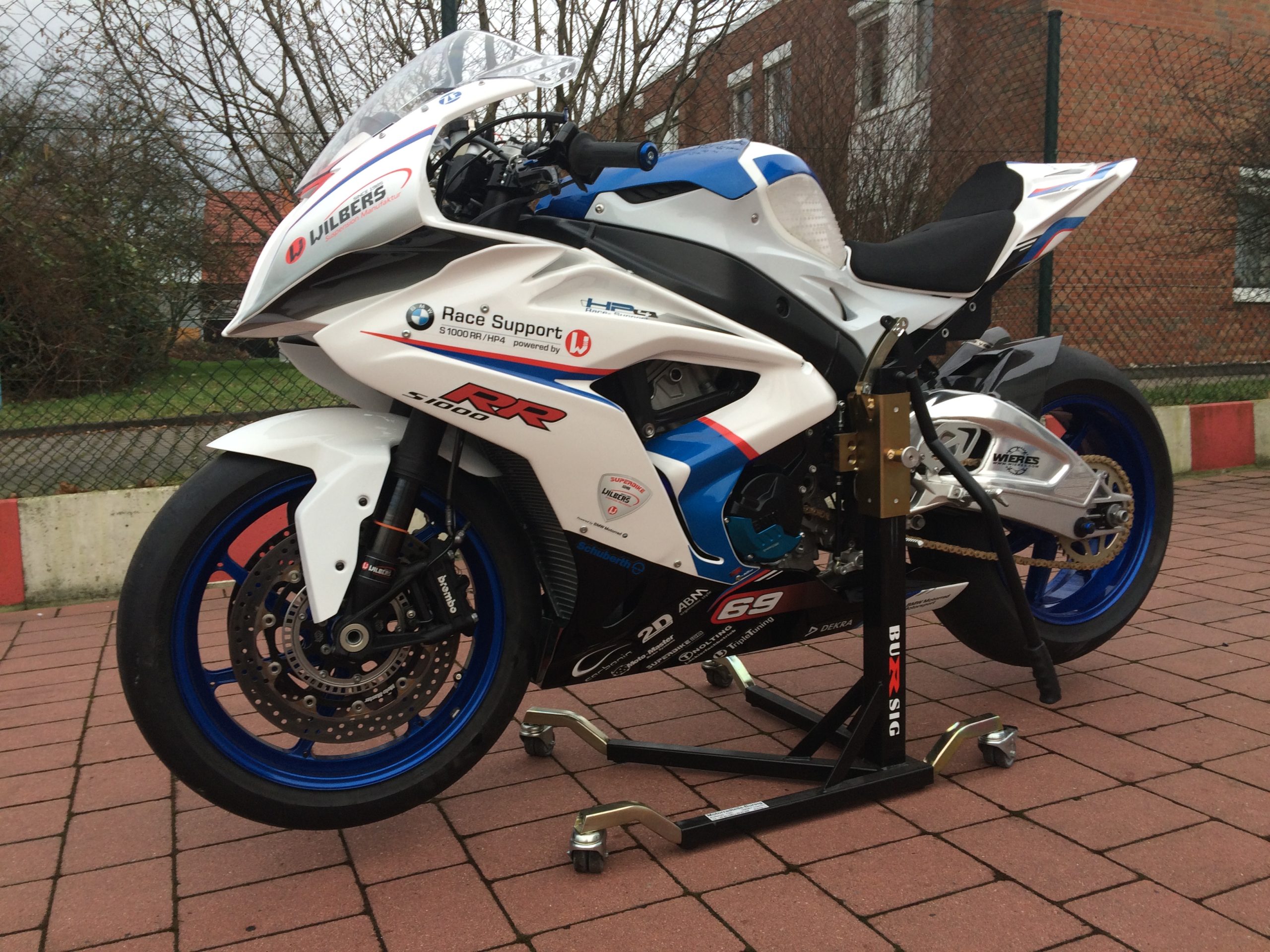 bursig-zentralst-nder-bmw-s1000rr-2015-18-montagest-nder-schwarz image 1