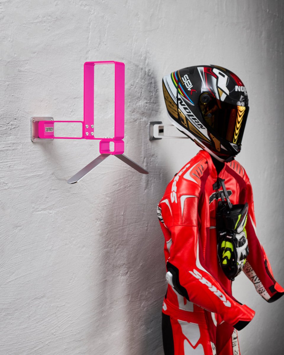 suitbase-pro-v4-motorradhalter-neon-pink-aluminium image 2