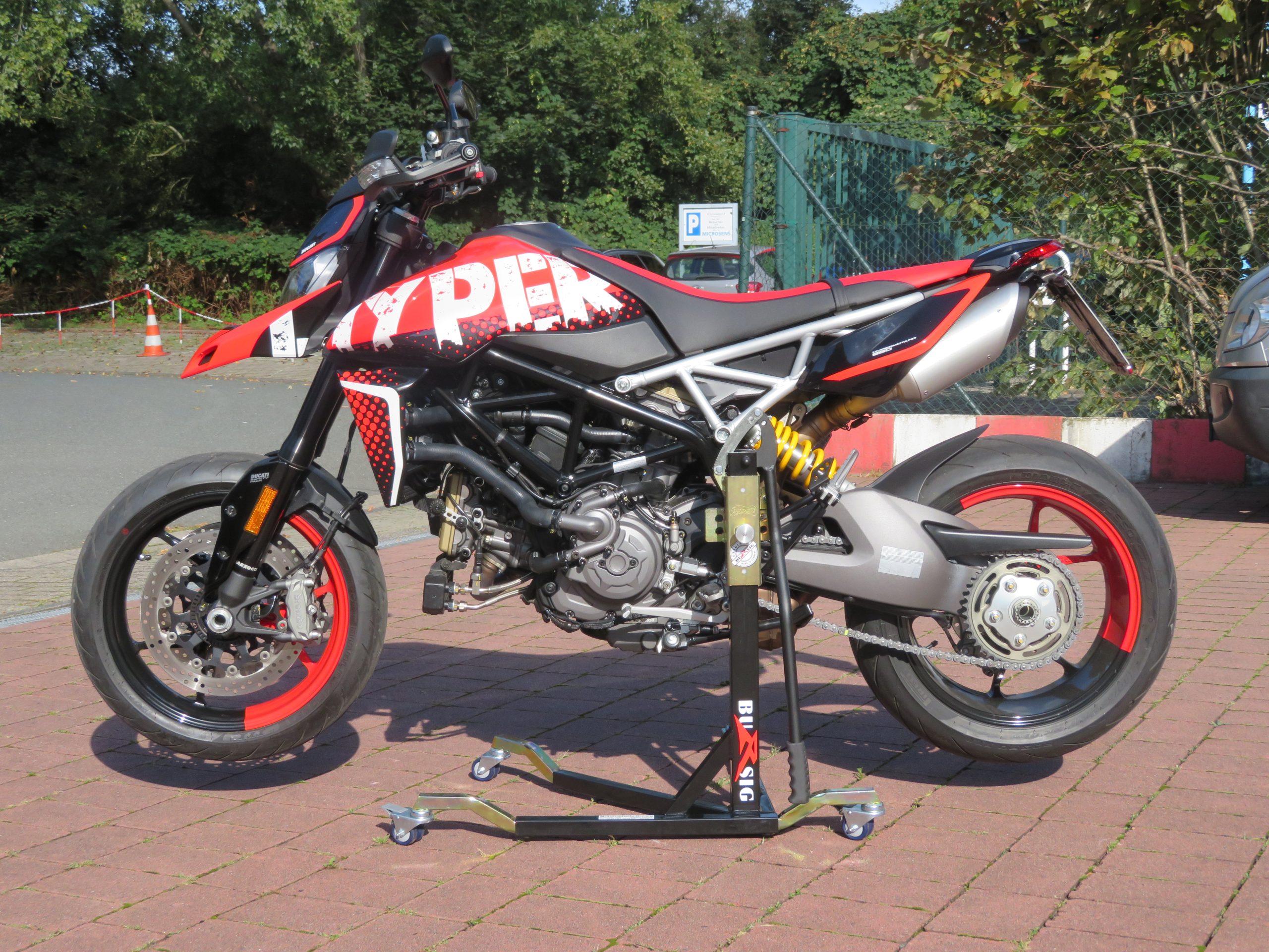 bursig-zentralst-nder-ducati-950-hypermotard-zentralst-nder-schwarz-300-kg image 1