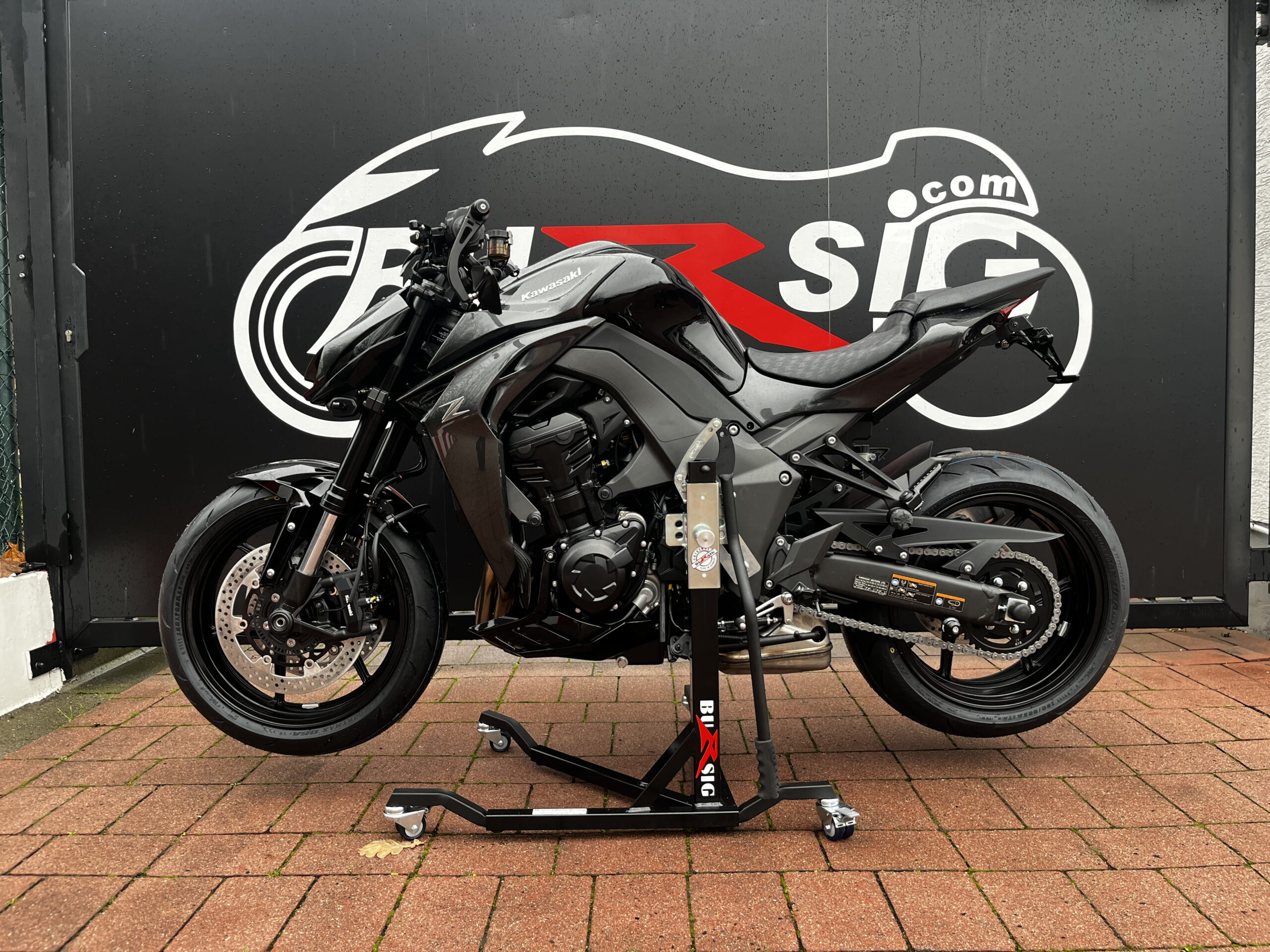 bursig-zentralst-nder-kawasaki-z1100-montagest-nder-schwarz-rollen image 1