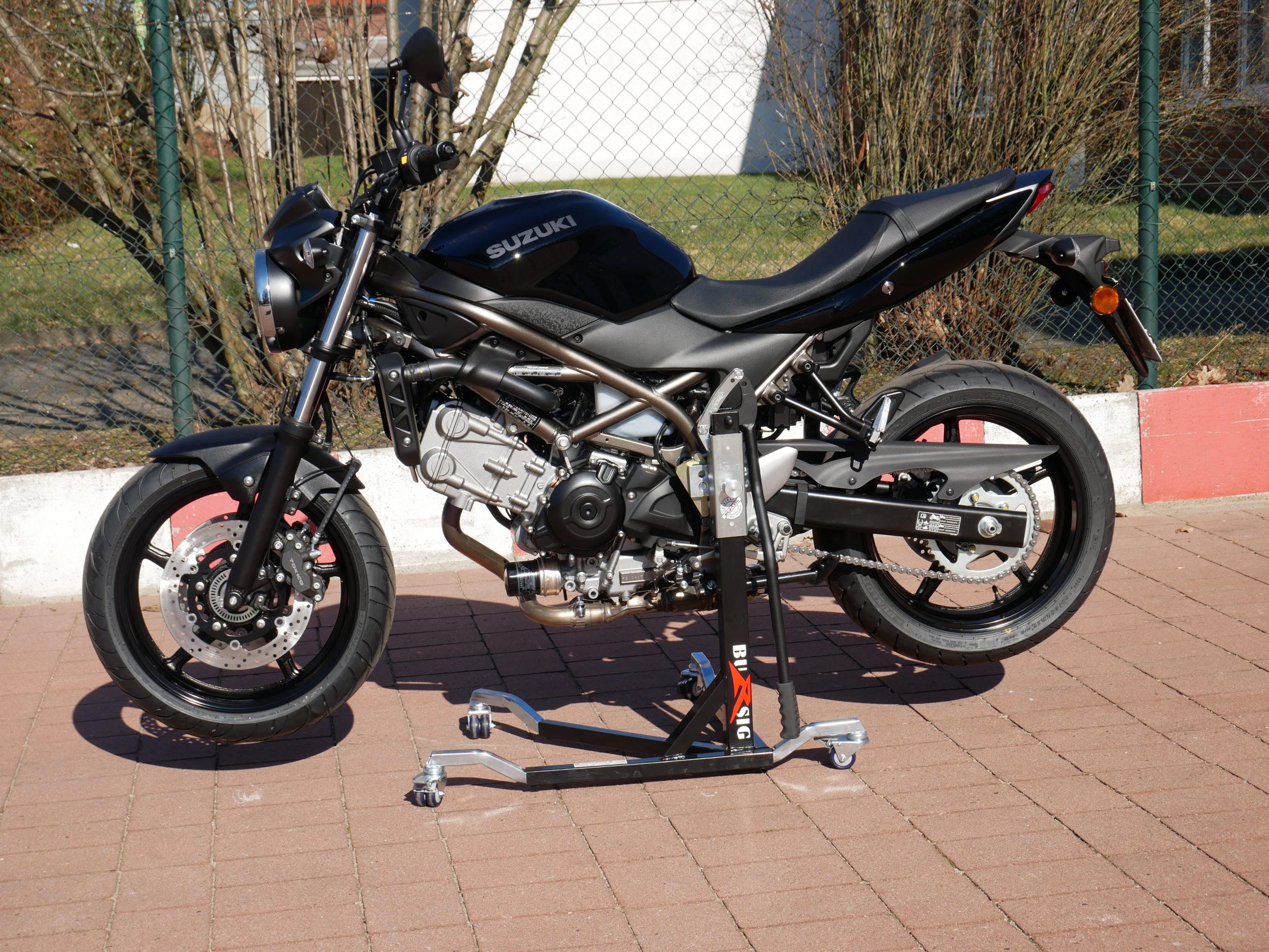 bursig-zentralst-nder-suzuki-sv-650-s-2016-24-schwarz-300-kg image 1