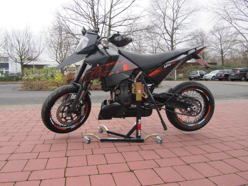bursig-zentralst-nder-ktm-690-sm-2007-montagest-nder-schwarz image 1