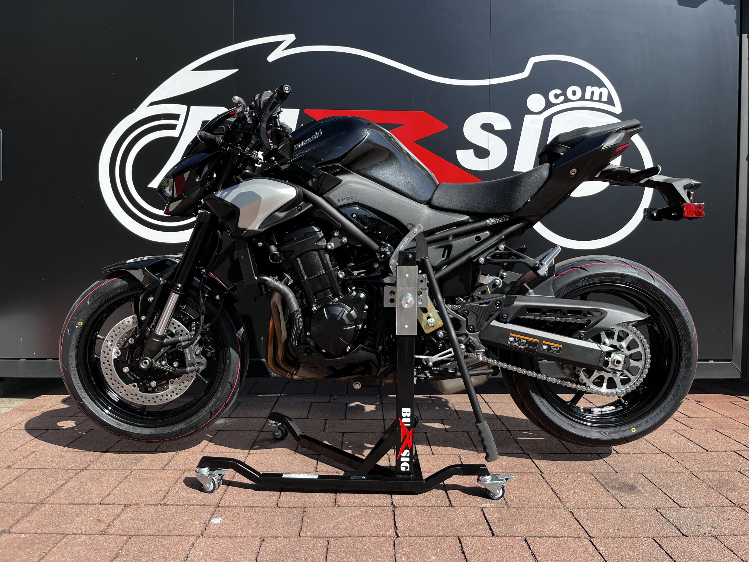 bursig-zentralst-nder-kawasaki-z900-2025-26-montagest-nder-schw image 1