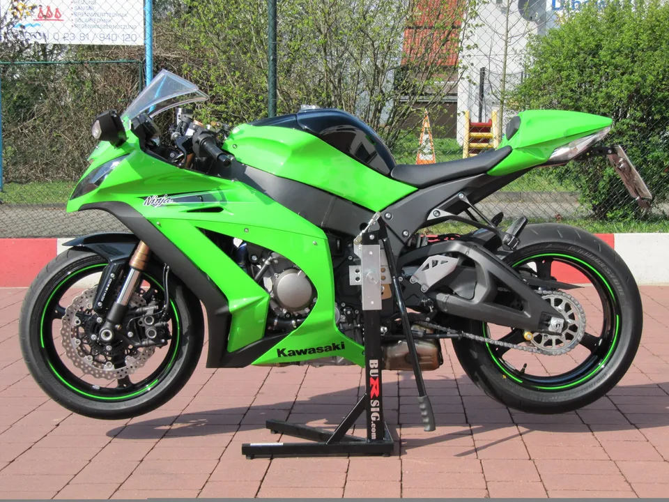 bursig-zentralst-nder-kawasaki-zx-10r-2011-15-montagest-nder-schwarz image 1