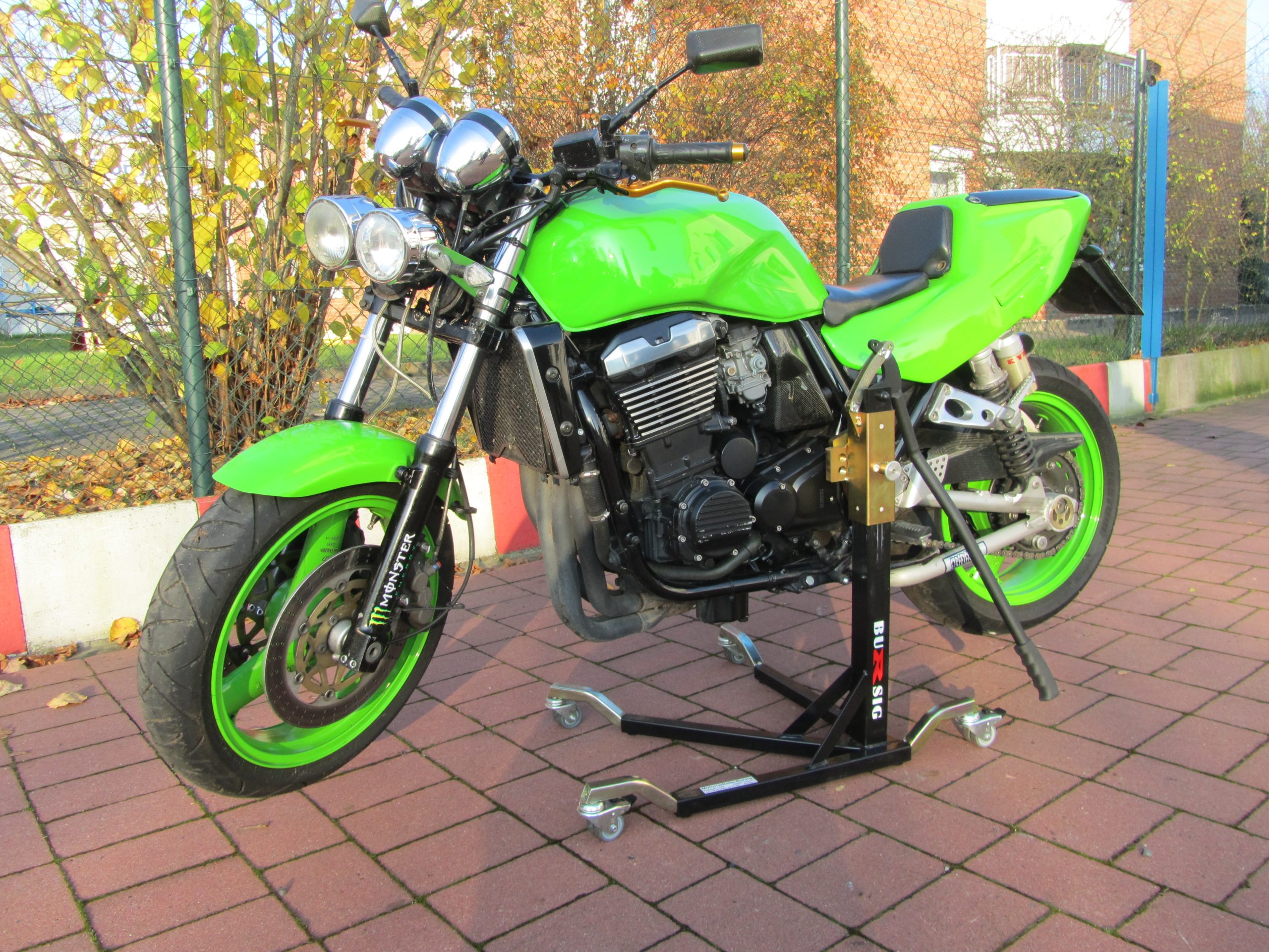 bursig-zentralst-nder-kawasaki-zrx1100-c-1997-2000-schwarz image 1