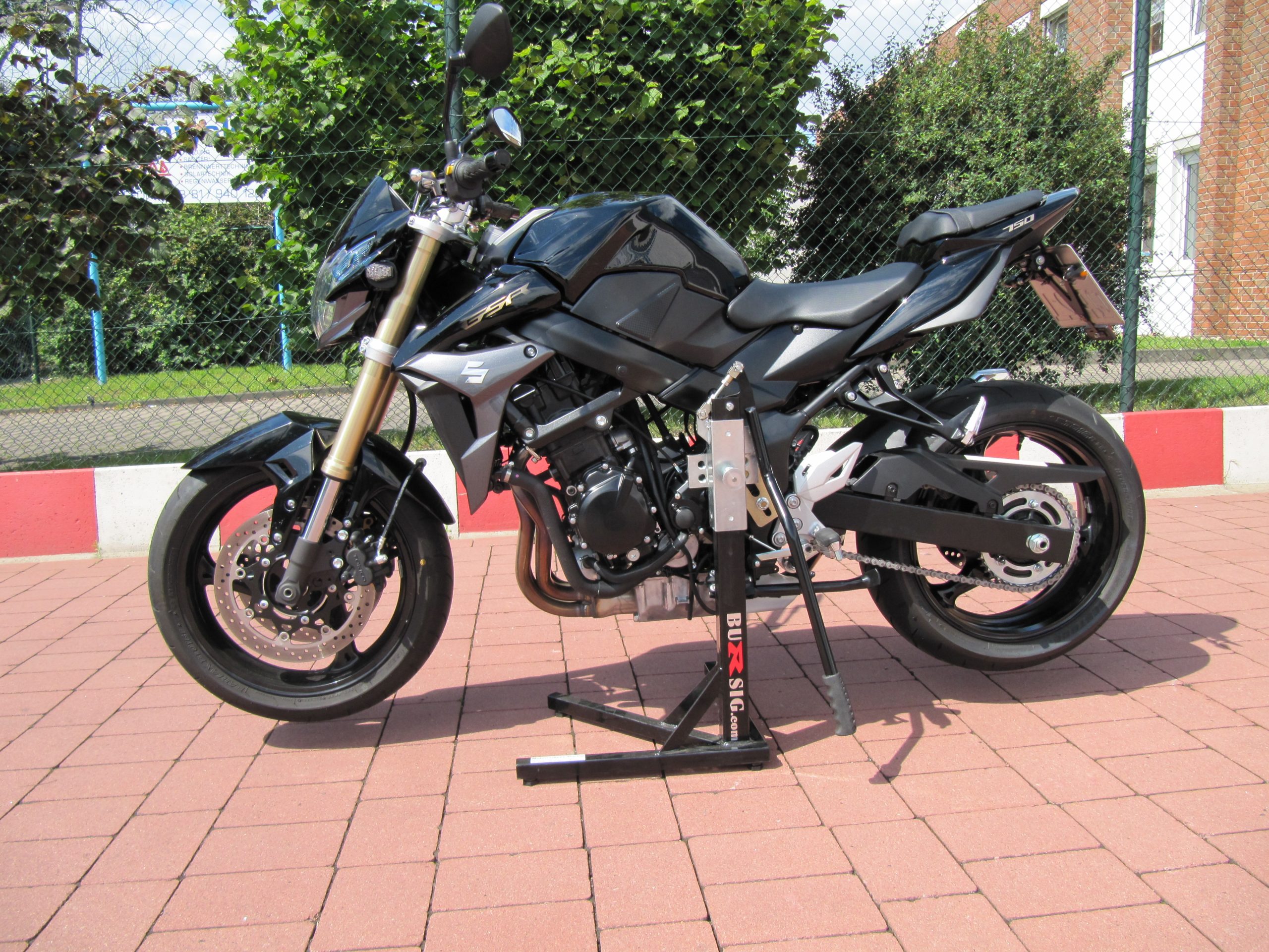 bursig-zentralst-nder-suzuki-gsr-750-montagest-nder-schwarz-300-kg image 1