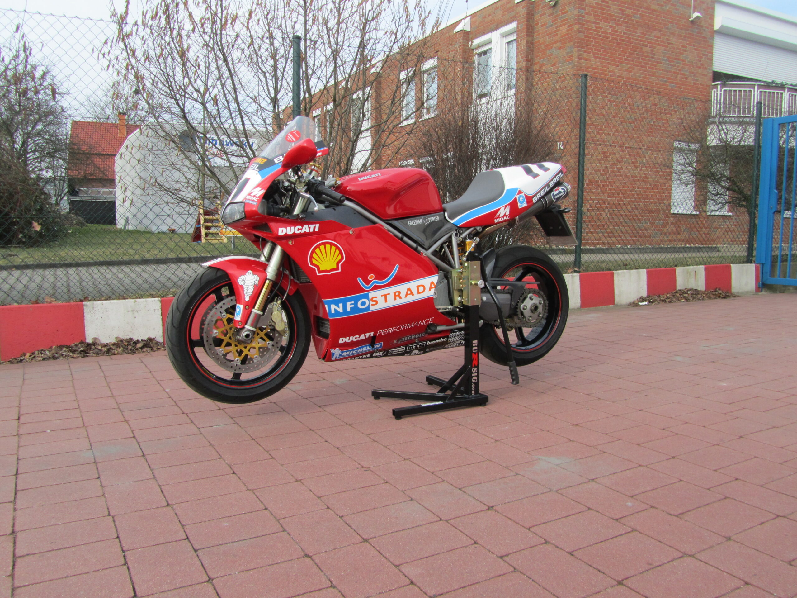 bursig-zentralst-nder-ducati-998-montagest-nder-schwarz image 1